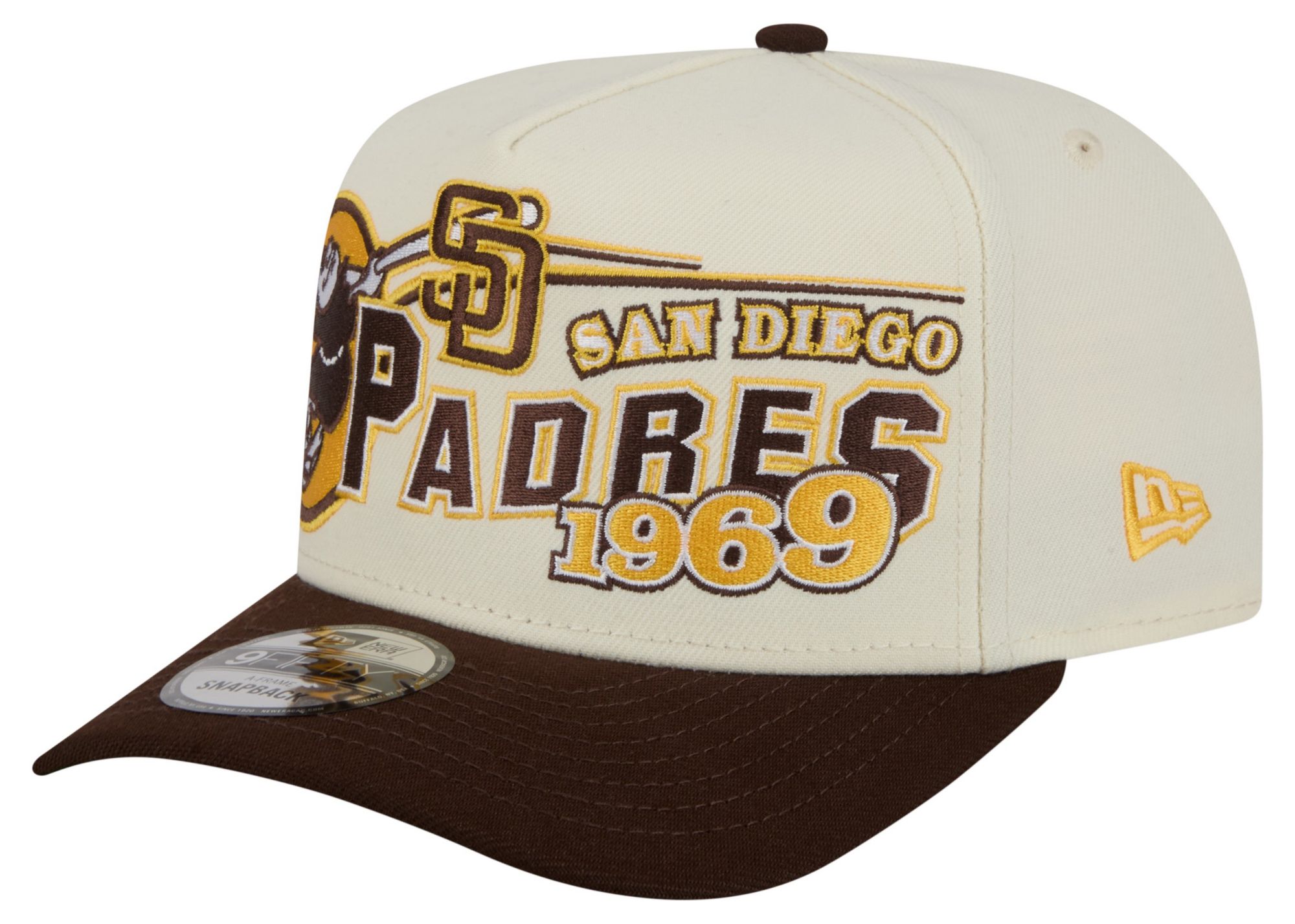 New Era Adult San Diego Padres Cream Classic 9Fifty Adjustable Hat