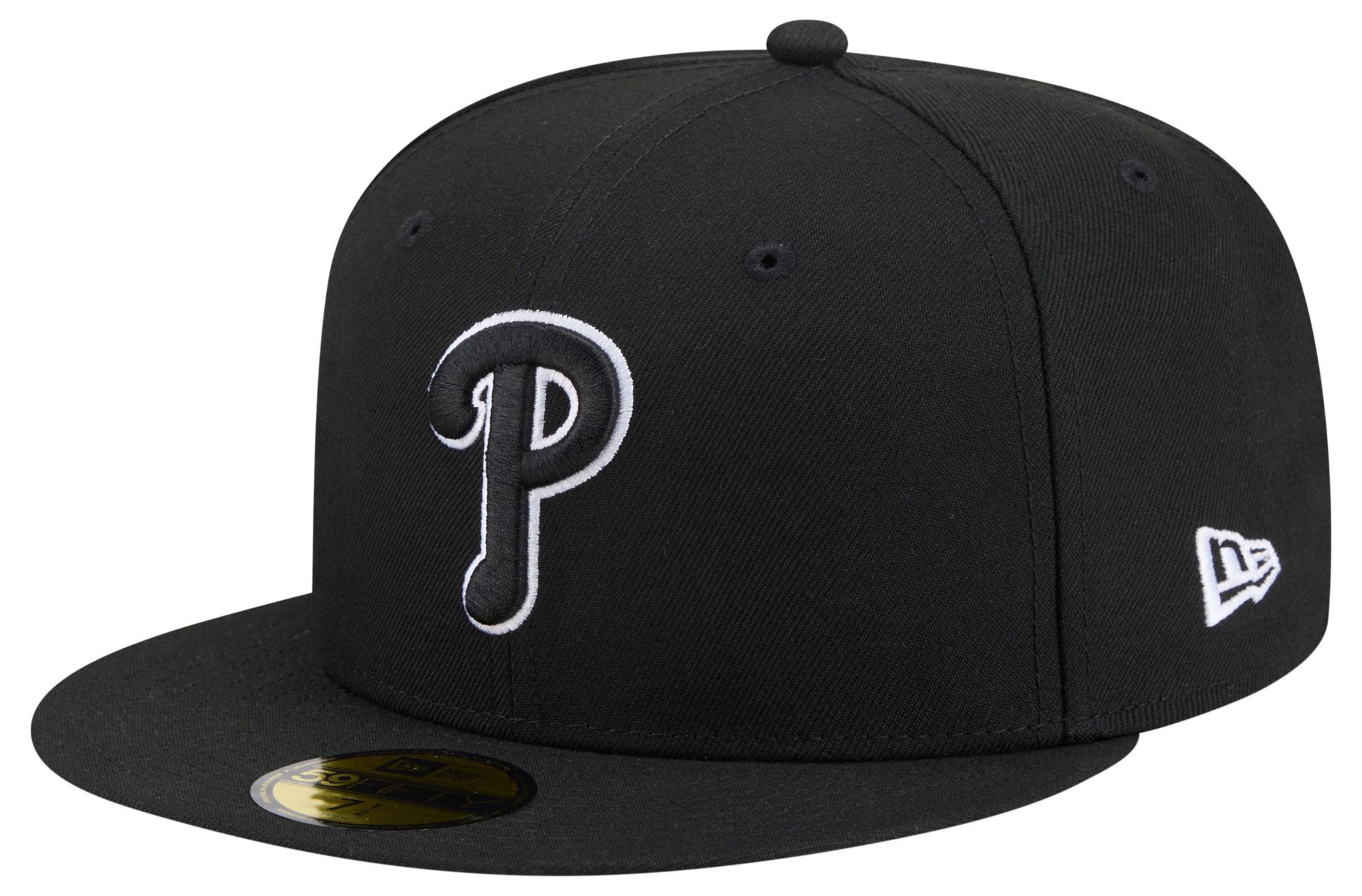 New Era Adult Philadelphia Phillies Black Basic 59Fifty Fitted Hat