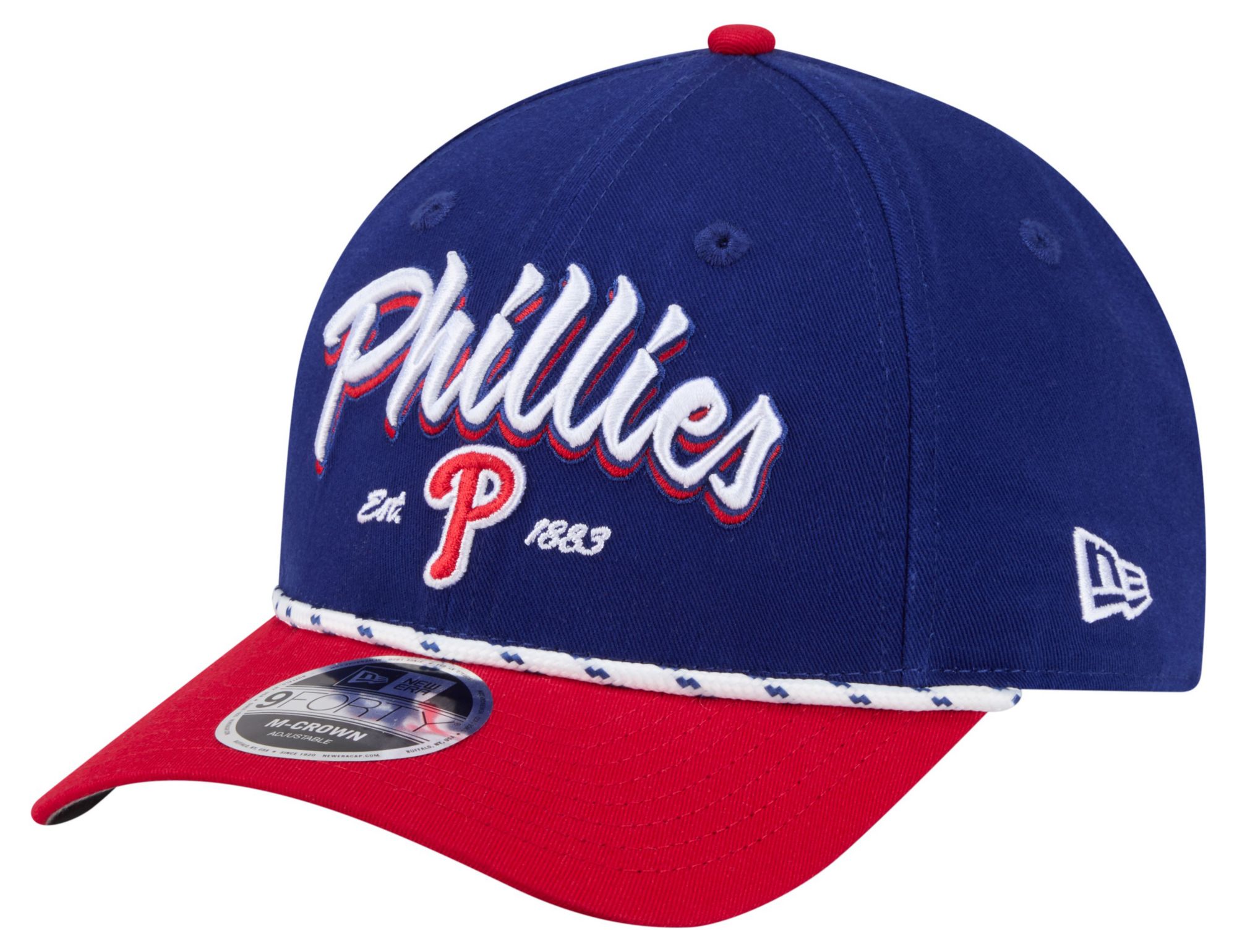 New Era Adult Philadelphia Phillies Blue Team Loyal 9Forty Adjustable Hat