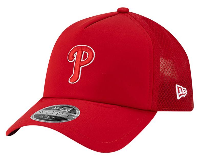 New Era Adult Philadelphia Phillies Red Batting Practice Apex 9Forty Adjustable Hat