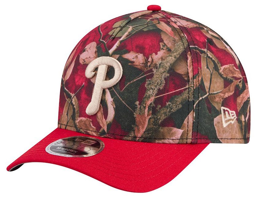 New Era Adult Philadelphia Phillies Red Leaves 9Forty Adjustable Hat