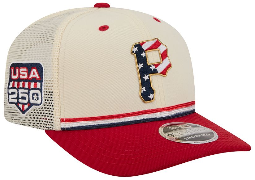 New Era Adult Pittsburgh Pirates 4th of July 9Seventy Adjustable Stretch-Snap Trucker Hat