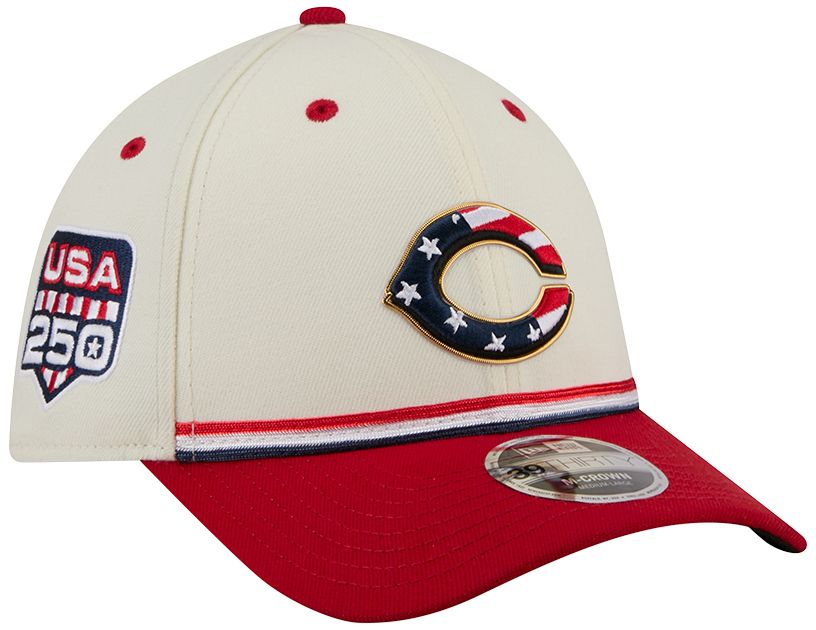 New Era Adult Cincinnati Reds 4th of July 39Thirty Stretch Fit Hat