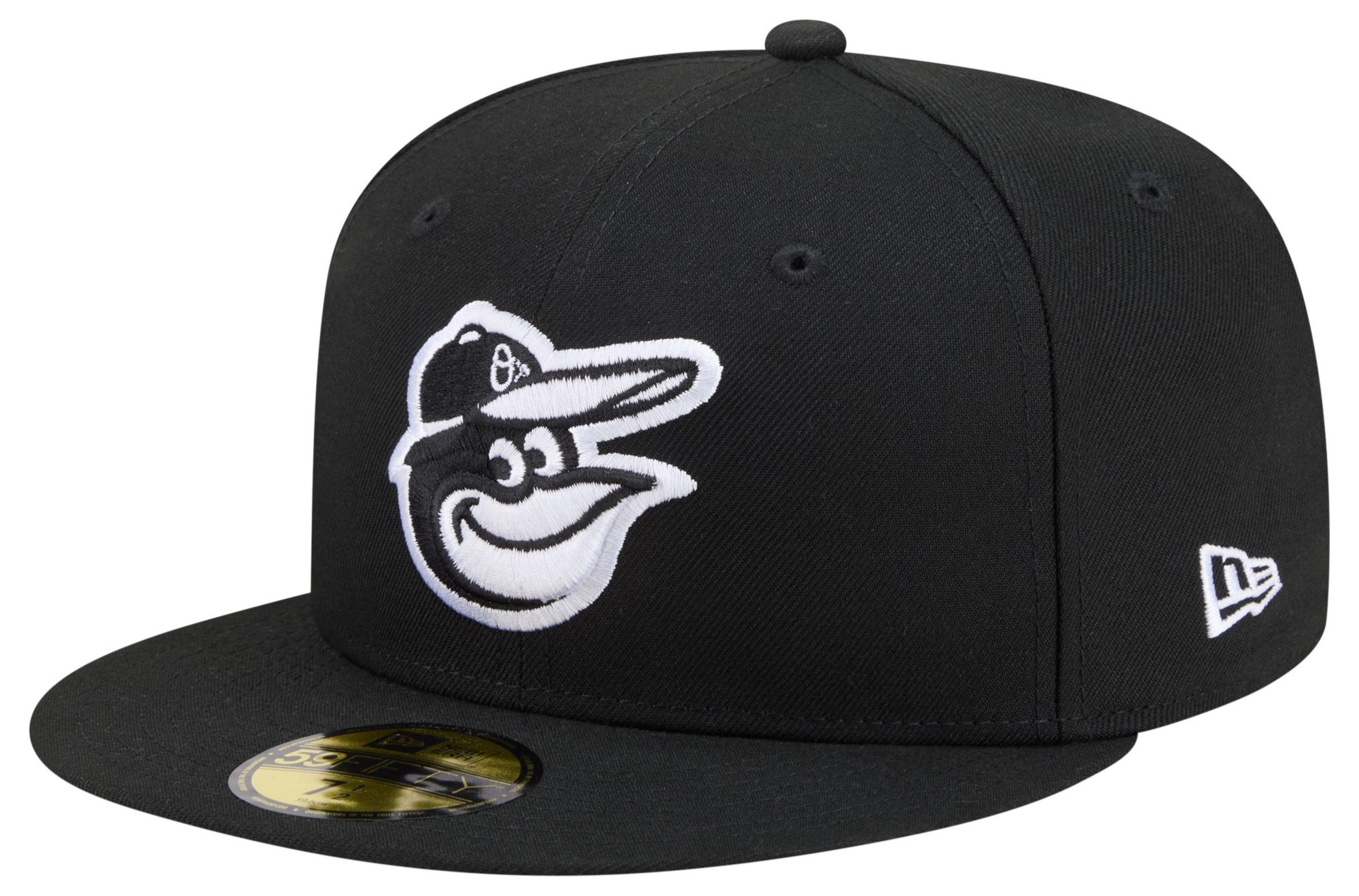New Era Adult Baltimore Orioles Black Basic 59Fifty Fitted Hat