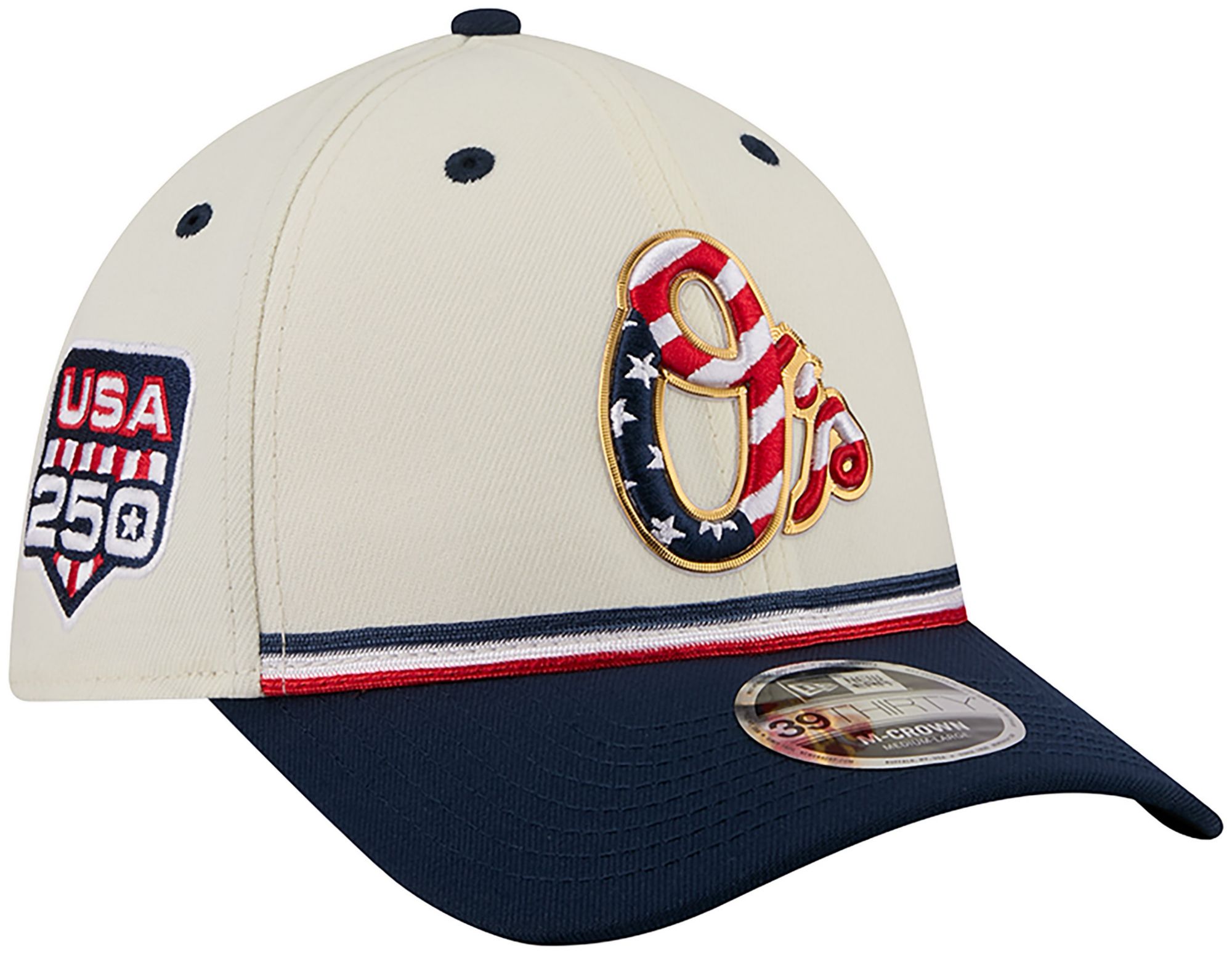 New Era Adult Baltimore Orioles 4th of July 39Thirty Stretch Fit Hat