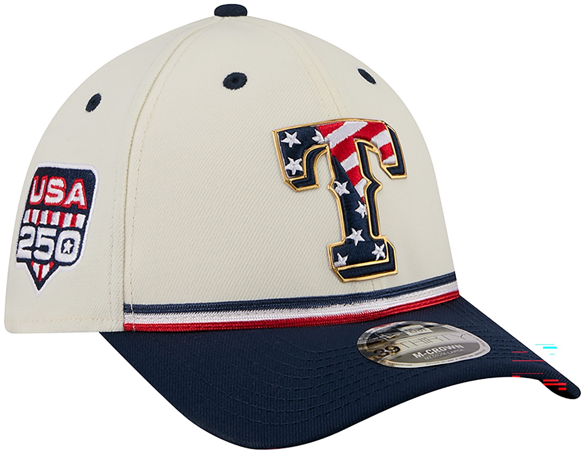 New Era Adult Texas Rangers 4th of July 39Thirty Stretch Fit Hat
