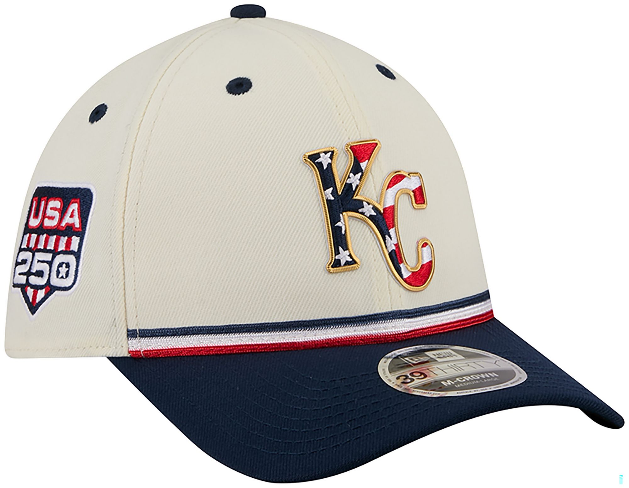 New Era Adult Kansas City Royals 4th of July 39Thirty Stretch Fit Hat