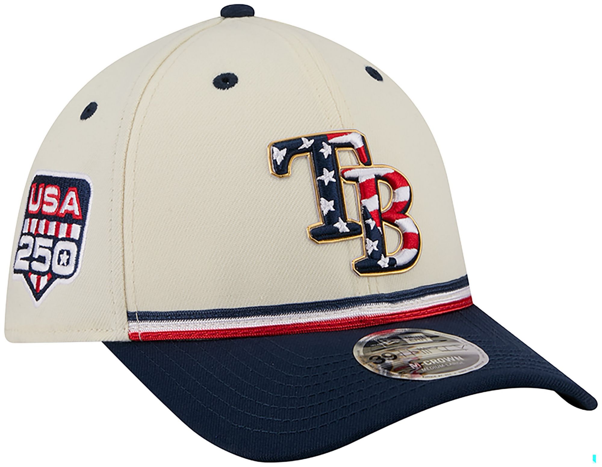 New Era Adult Tampa Bay Rays 4th of July 39Thirty Stretch Fit Hat