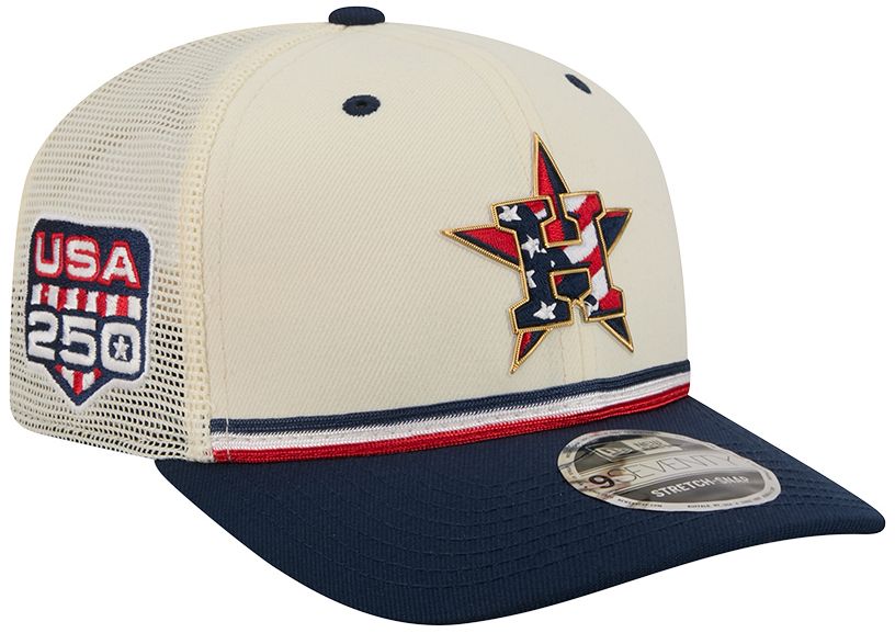 New Era Adult Houston Astros 4th of July 9Seventy Adjustable Stretch-Snap Trucker Hat