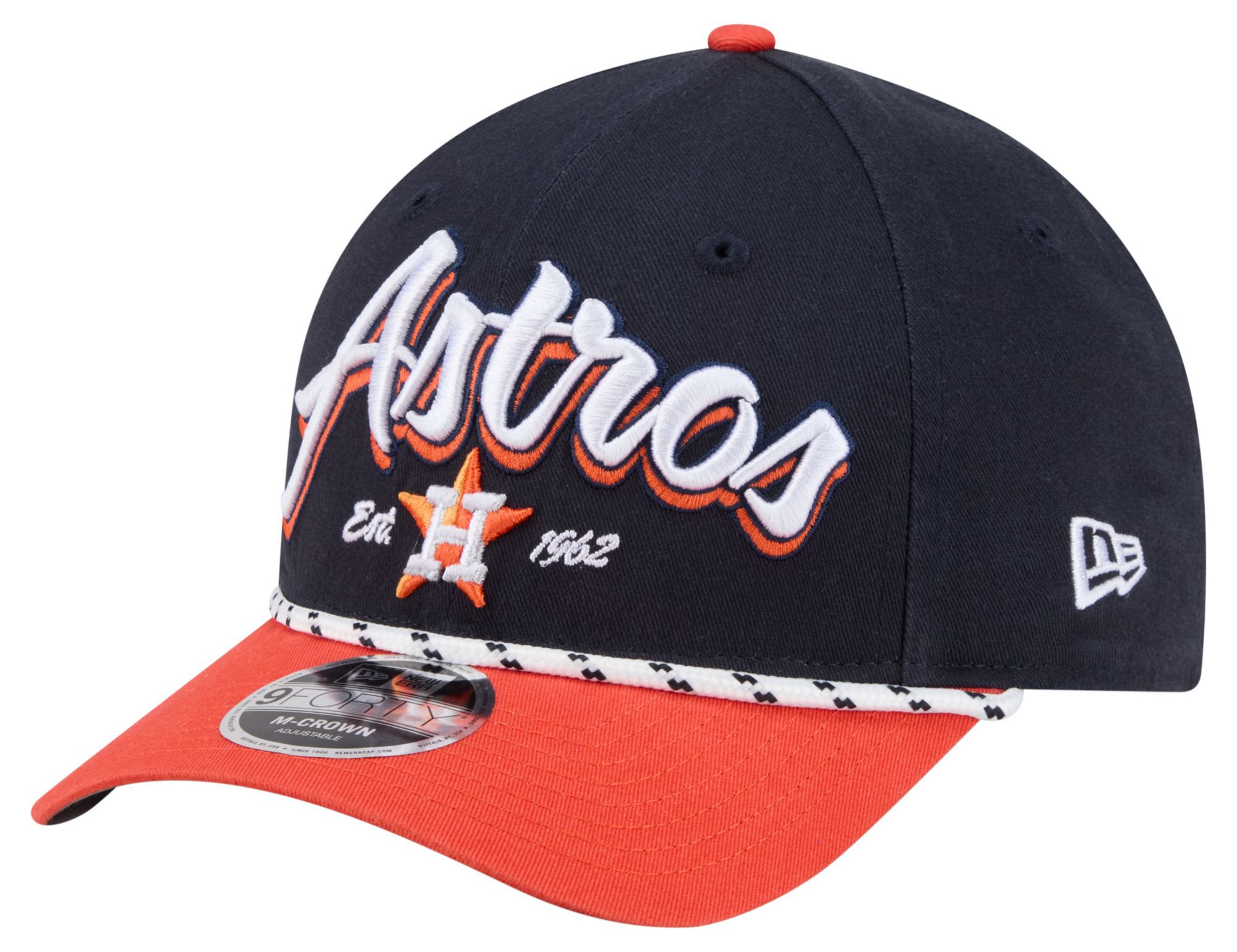 New Era Adult Houston Astros Navy Team Loyal 9Forty Adjustable Hat