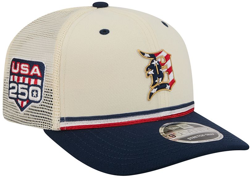 New Era Adult Detroit Tigers 4th of July 9Seventy Adjustable Stretch-Snap Trucker Hat