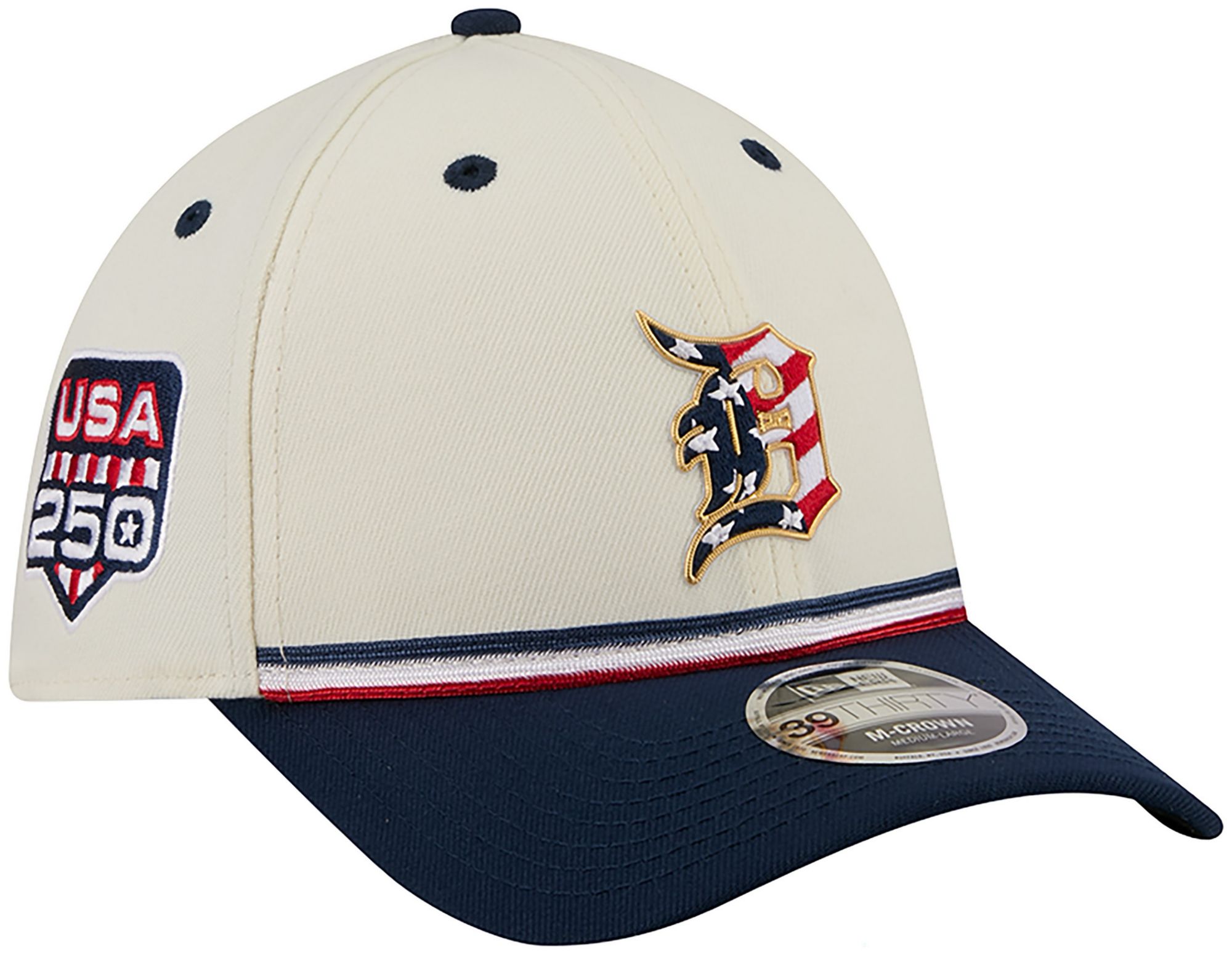 New Era Adult Detroit Tigers 4th of July 39Thirty Stretch Fit Hat