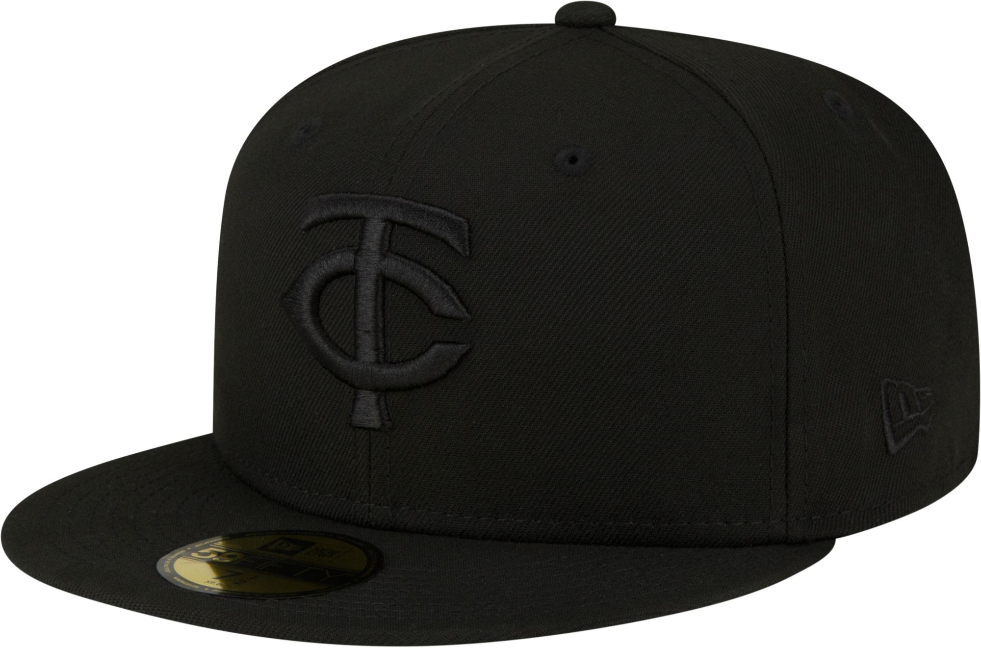 New Era Adult Minnesota Twins Black Basic 59Fifty Fitted Hat