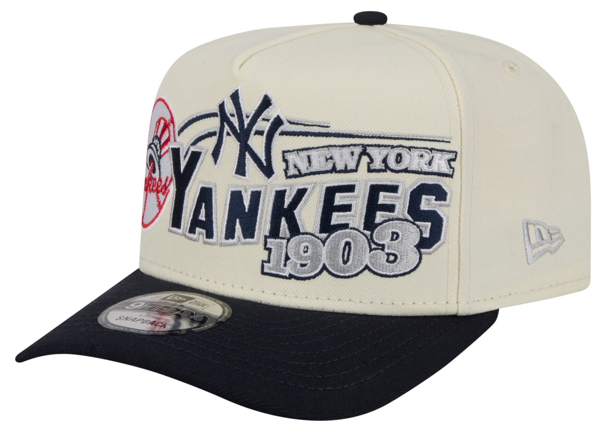 New Era Adult New York Yankees Cream Classic 9Fifty Adjustable Hat