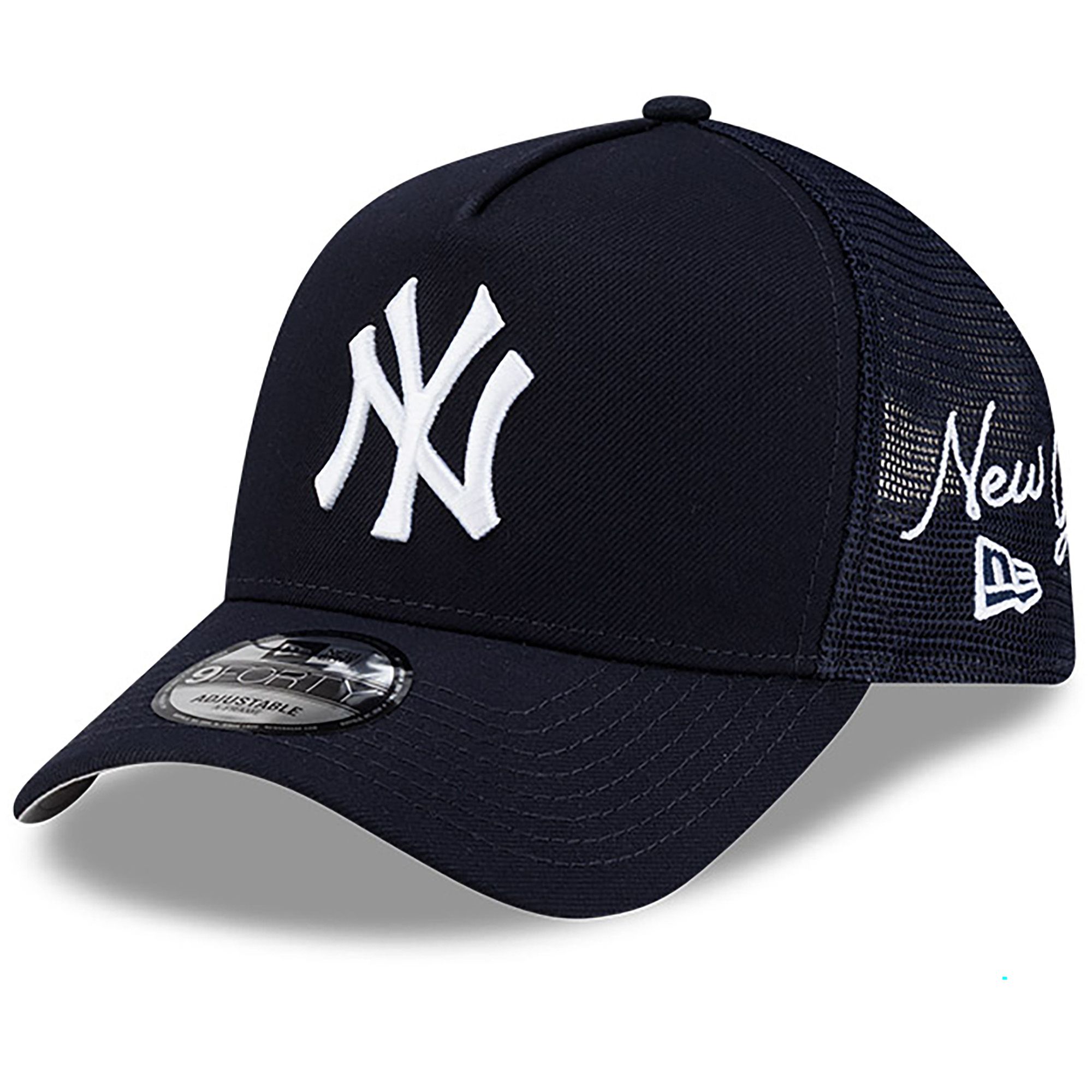 New Era Adult New York Yankees Navy 9Forty Adjustable Trucker Hat