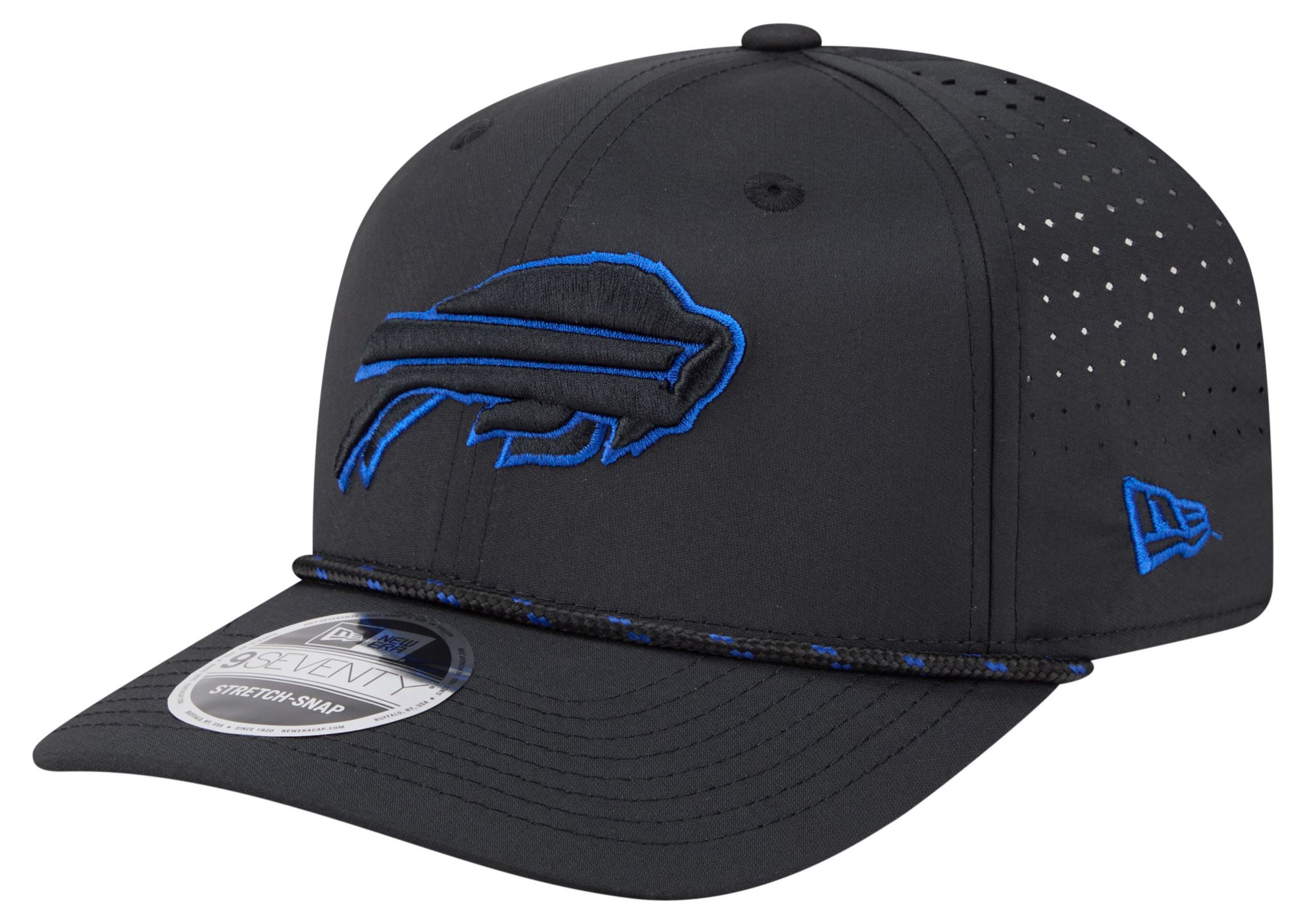 New Era Adult Buffalo Bills Black Rope 9Seventy Adjustable Hat
