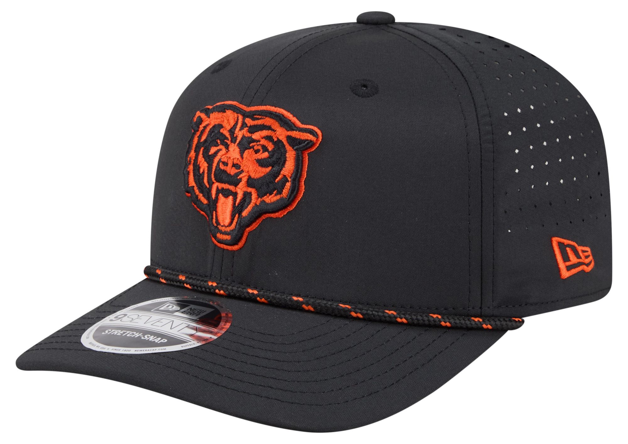 New Era Adult Chicago Bears Black Rope 9Seventy Adjustable Hat