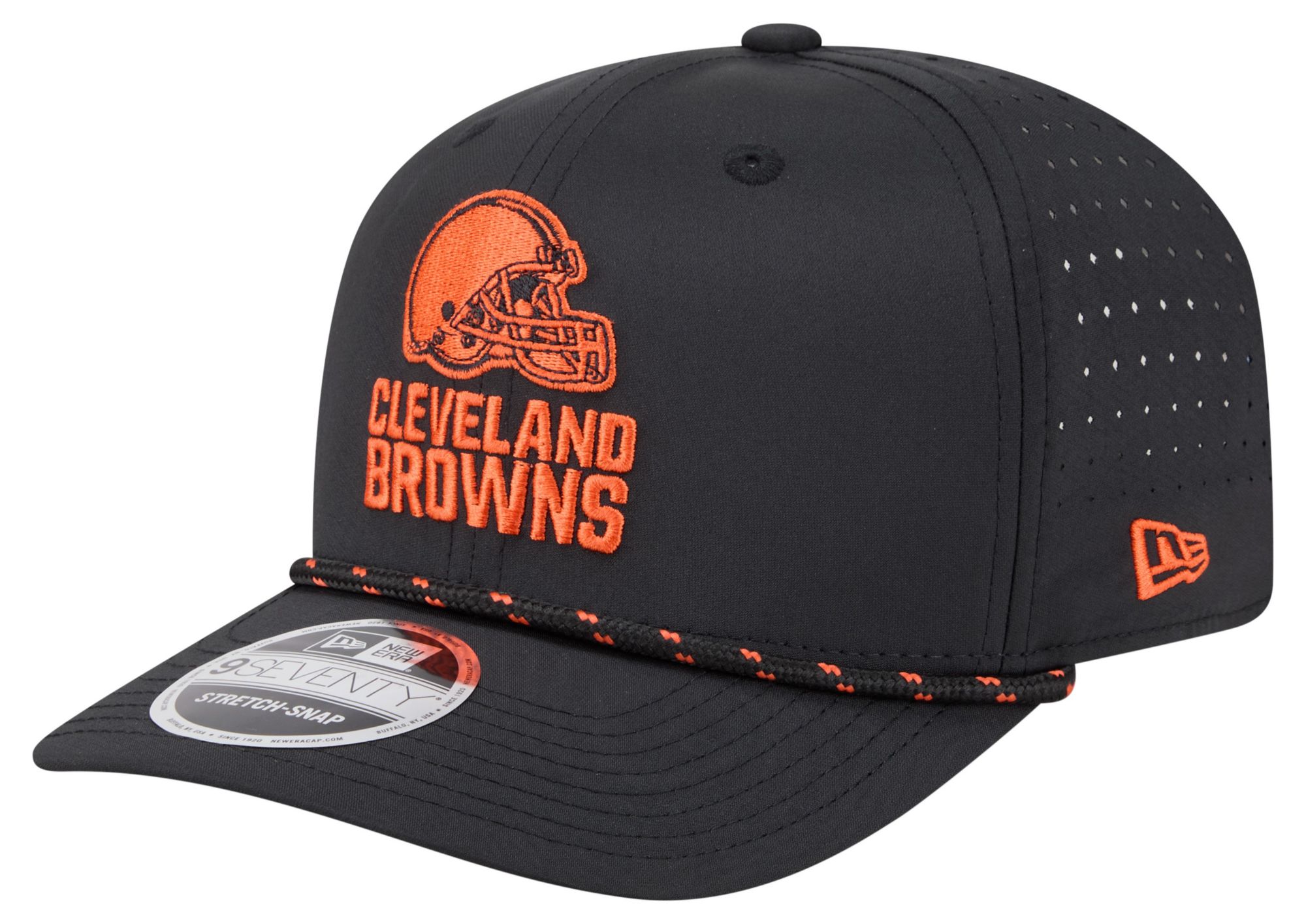 New Era Adult Cleveland Browns Black Rope 9Seventy Adjustable Hat