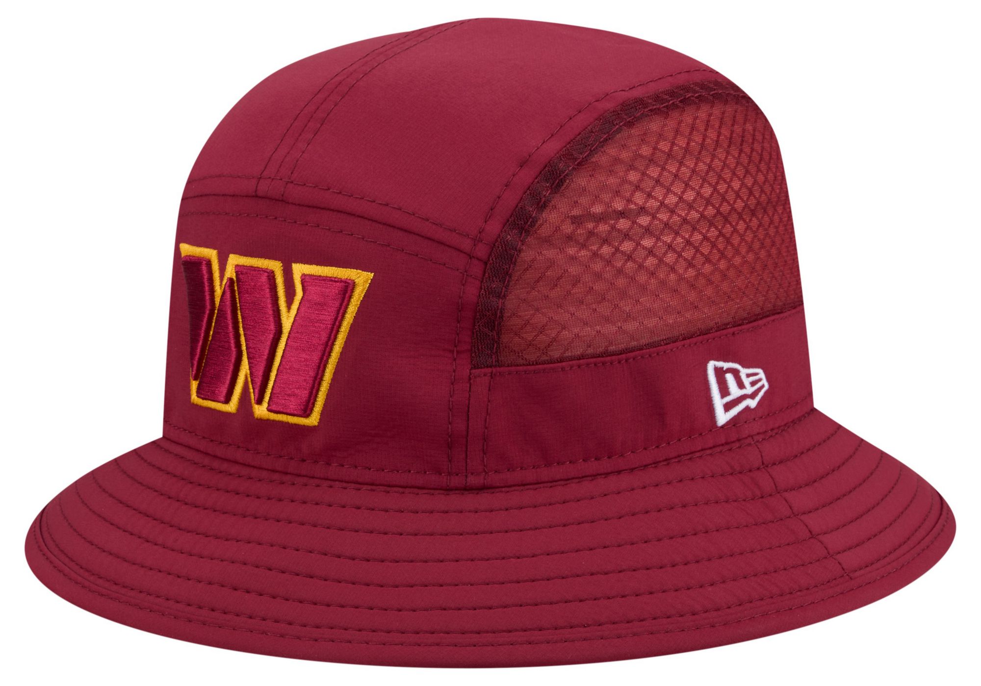New Era Adult Washington Commanders Dark Red Mesh Bucket Hat