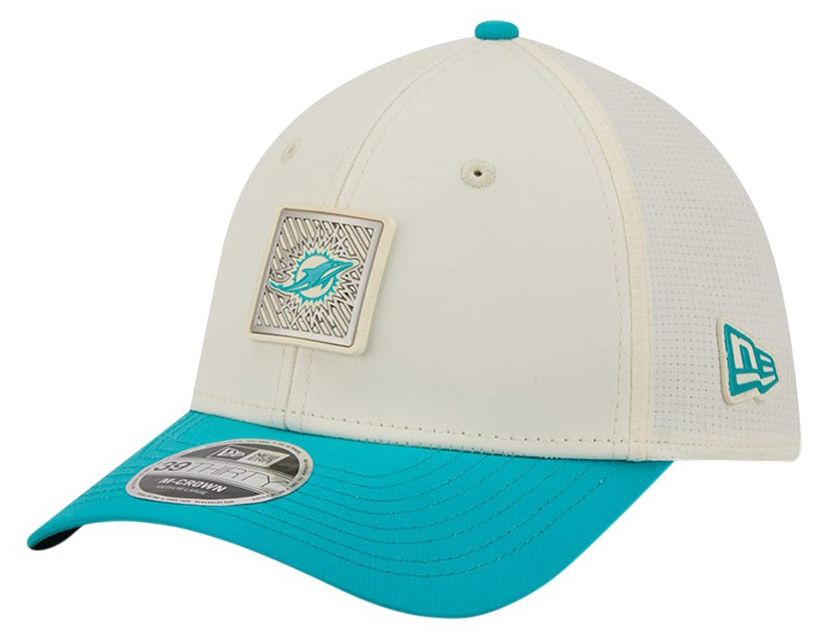 New Era Adult Miami Dolphins Training Camp 2026 39Thirty Stretch Fit Hat