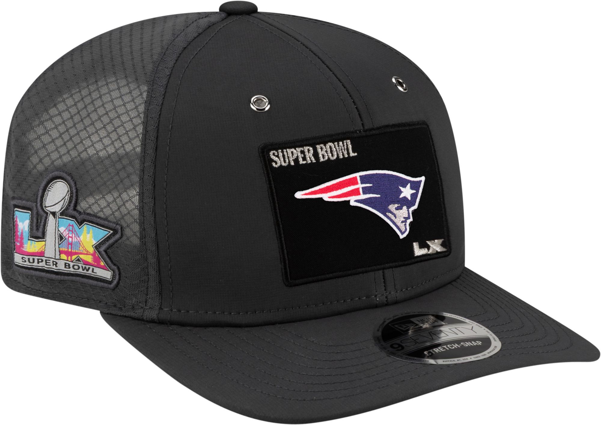 New Era Adult 2025-26 Super Bowl LX Bound New England Patriots Opening Night 9Seventy Adjustable Hat