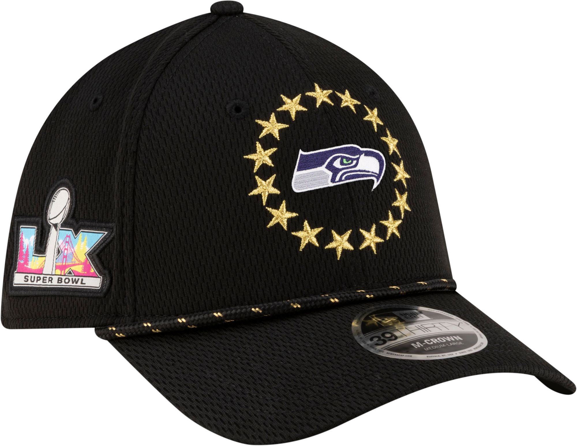 New Era Adult 2025-26 Super Bowl LX Bound Seattle Seahawks Participant 39Thirty Stretch Fit Hat
