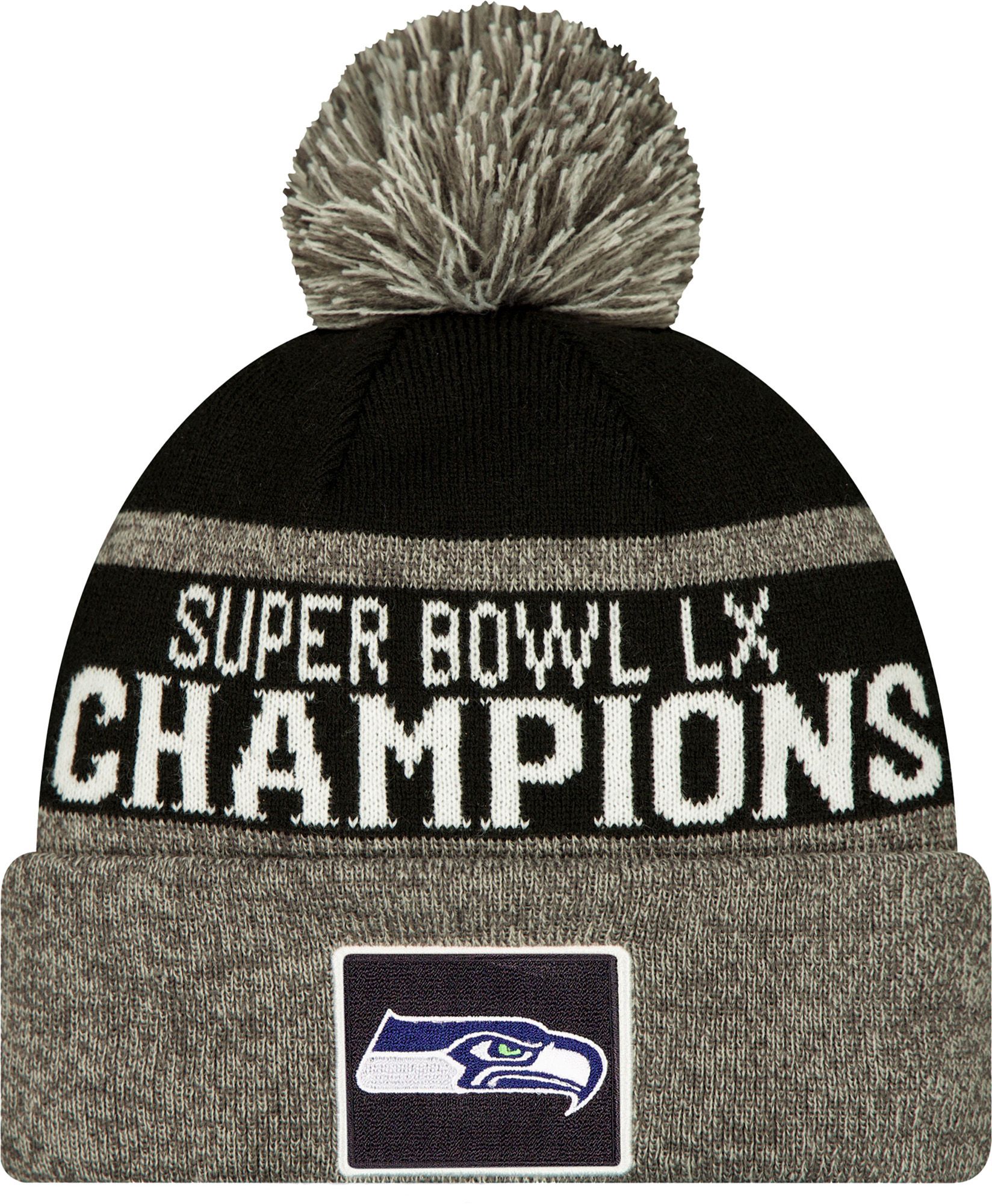 New Era Adult 2025-26 Super Bowl LX Champions Seattle Seahawks Parade Knit Beanie
