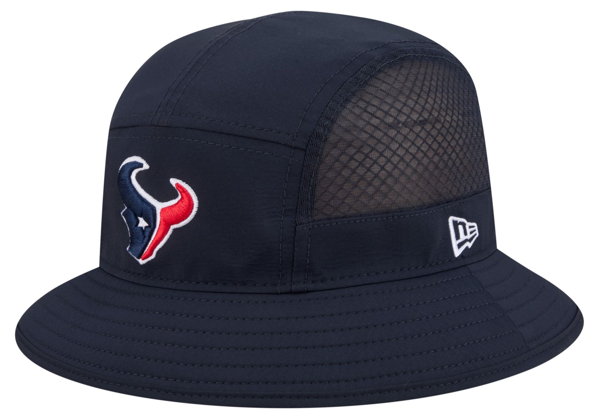 New Era Adult Houston Texans Navy Mesh Bucket Hat