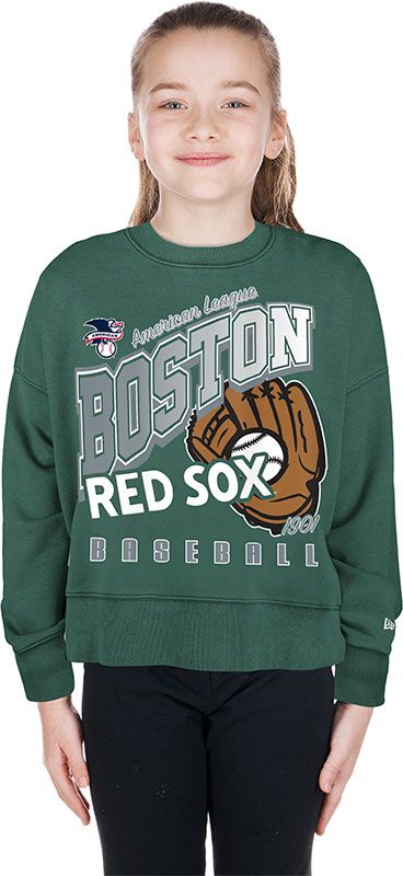 New Era Girls' Boston Red Sox City Connect Fleece Sweatshirt
