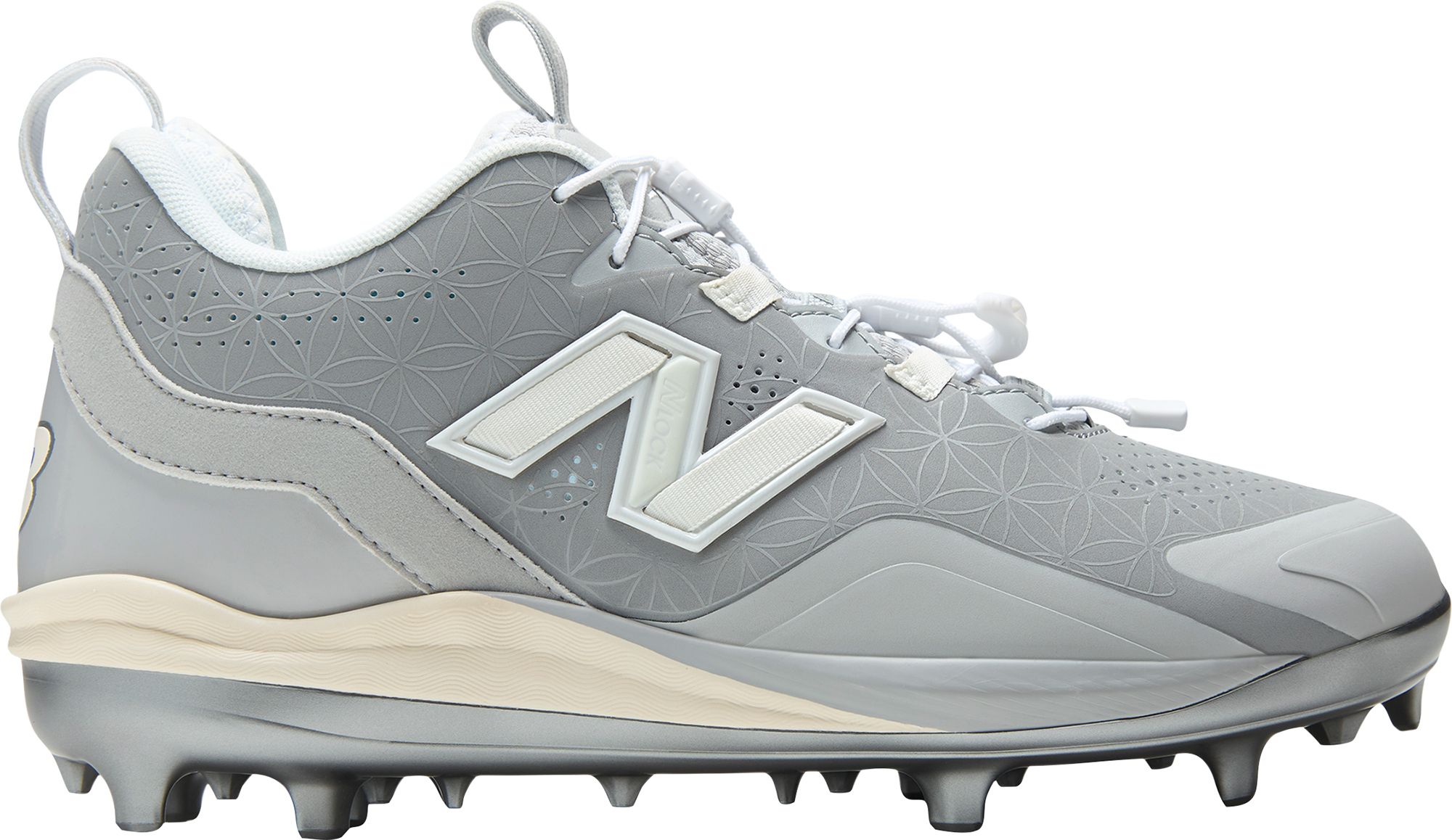 New Balance Men's Fuelcell Lindor 3 Comp Grey Day TPU Baseball Cleats