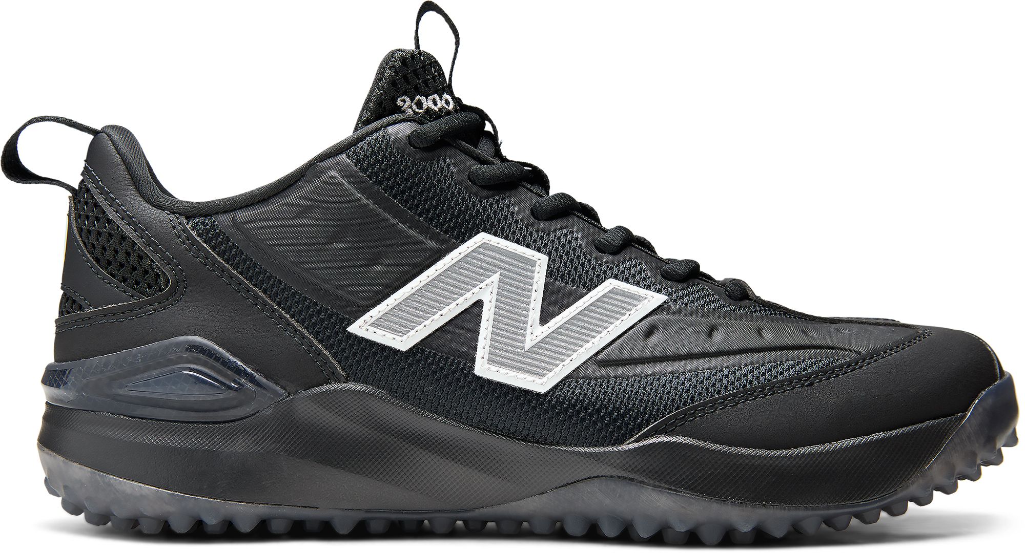 New Balance Fresh Foam 3000 V8 Turf Baseball Shoes, 7 W, Black