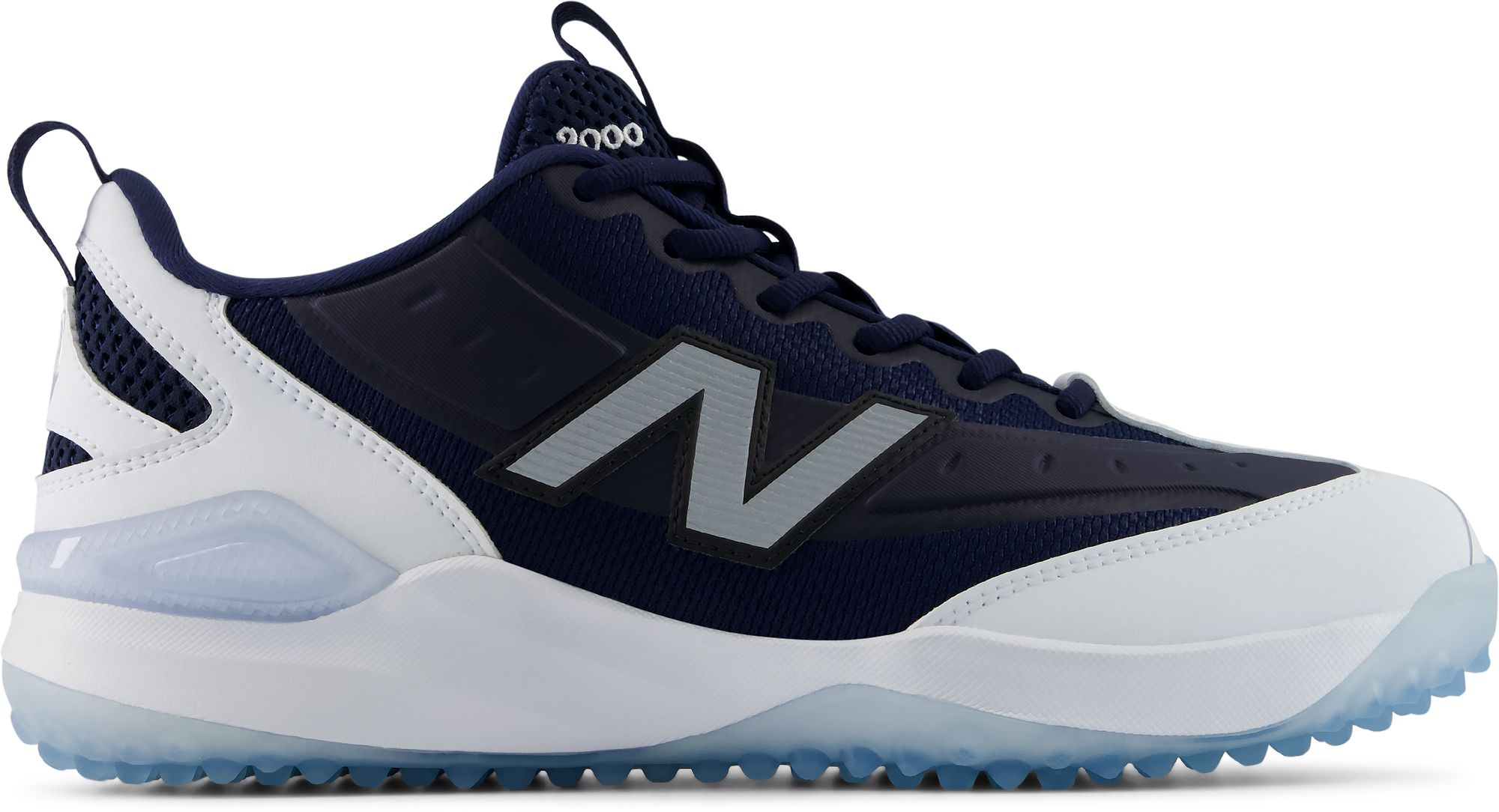 New Balance Fresh Foam 3000 V8 Turf Baseball Shoes, Size 14, Navy/White