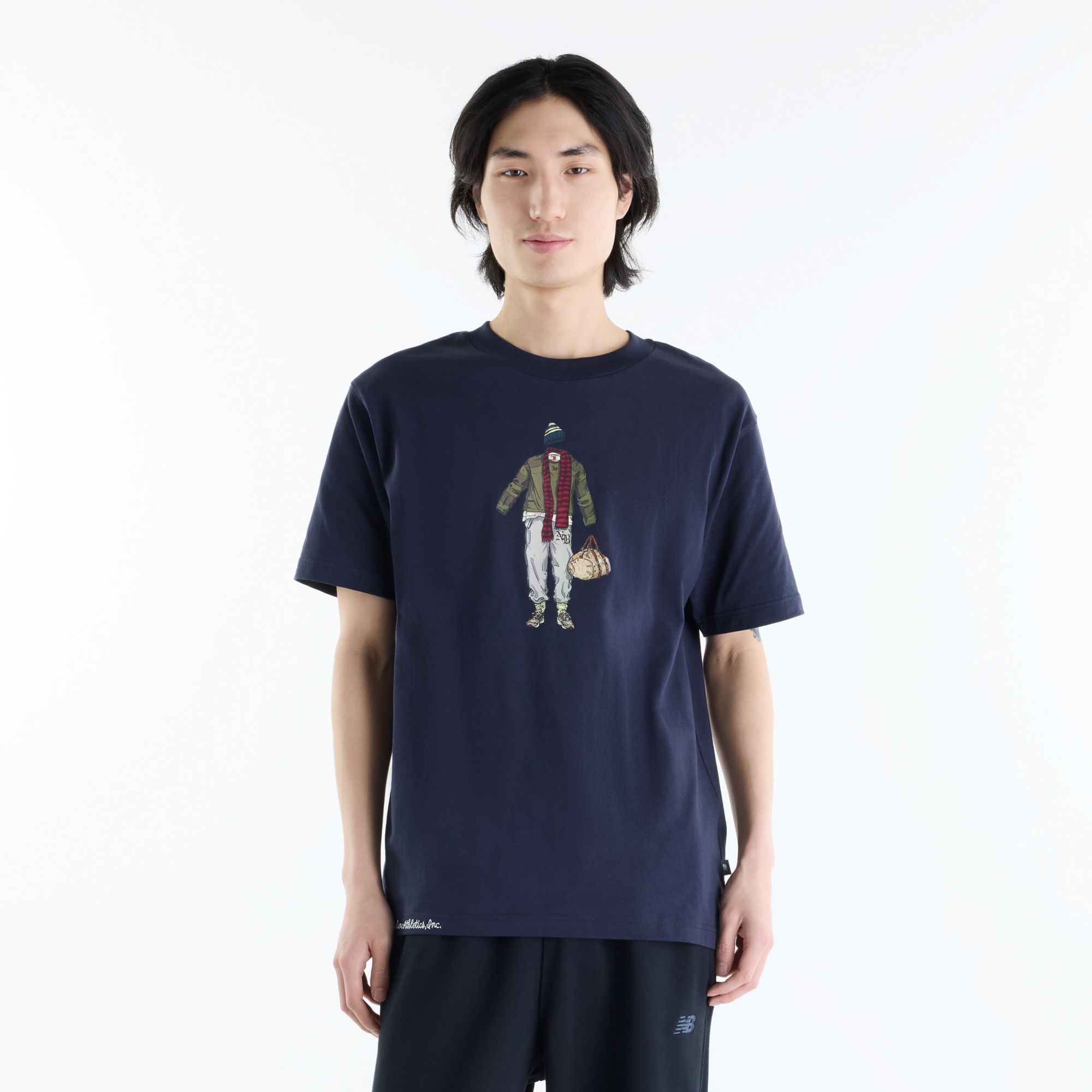 New Balance Men's Varsity Gym T-Shirt, Medium, Dark Night