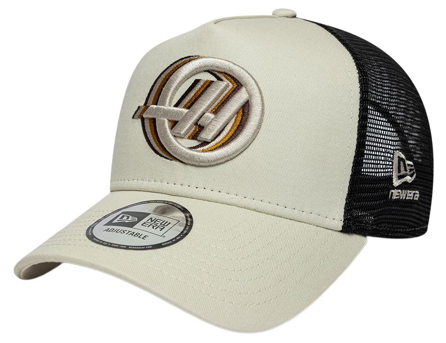 New Era Men's F1 Haas Cream Adjustable Trucker Hat
