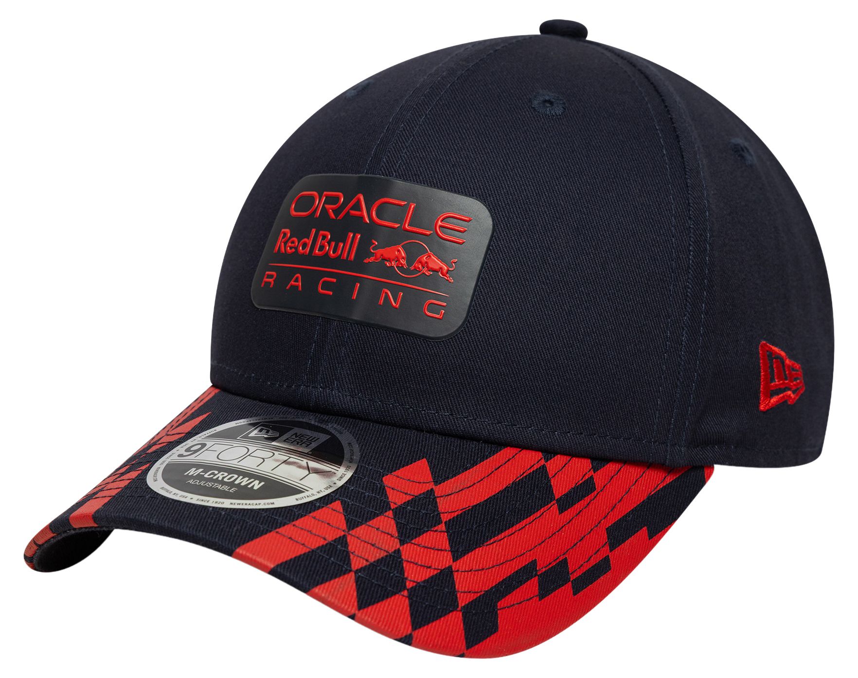 New Era Men's Red Bull Racing Black 9Forty Adjustable Hat