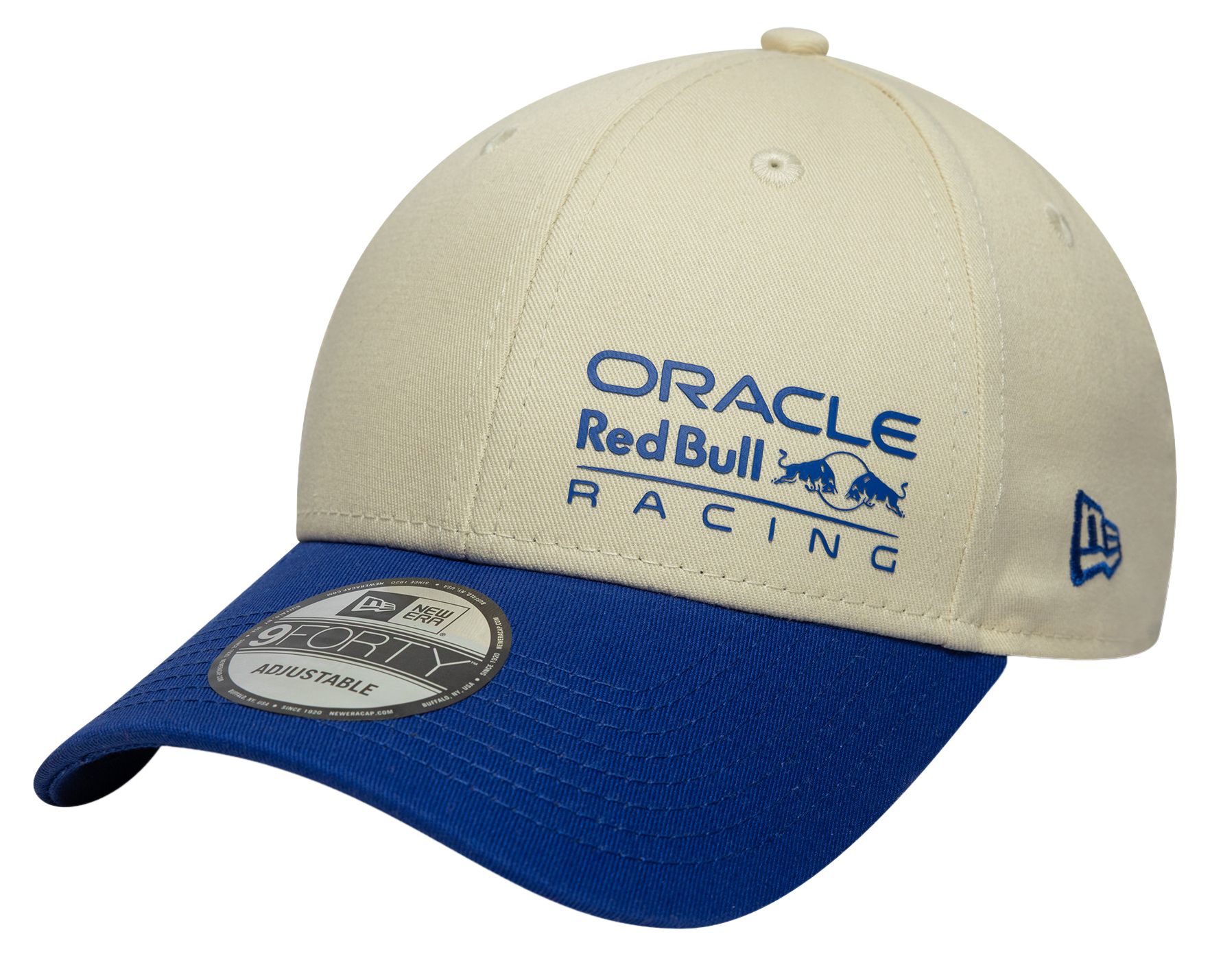 New Era Men's Red Bull Racing Cream 9Forty Adjustable Hat
