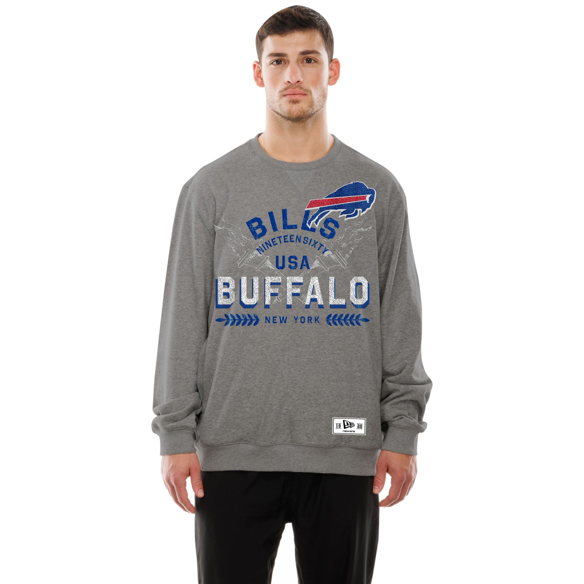 New Era Men's Buffalo Bills Puff Crewneck Sweatshirt