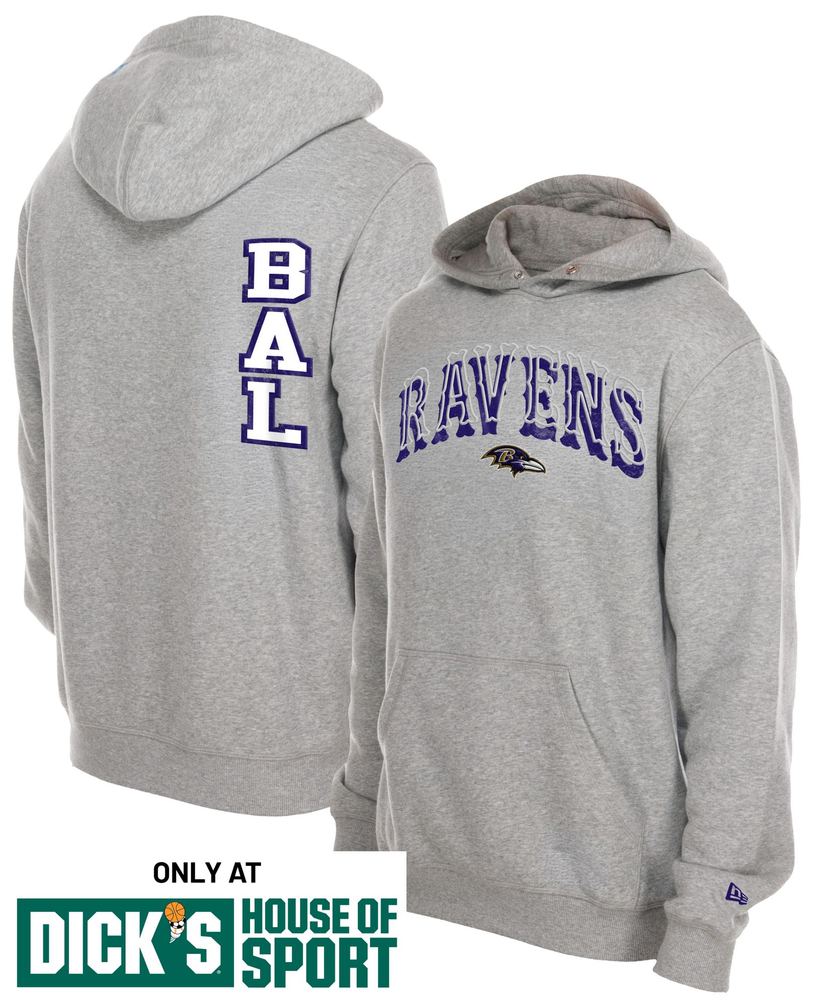 New Era Men's Baltimore Ravens Puff Hoodie