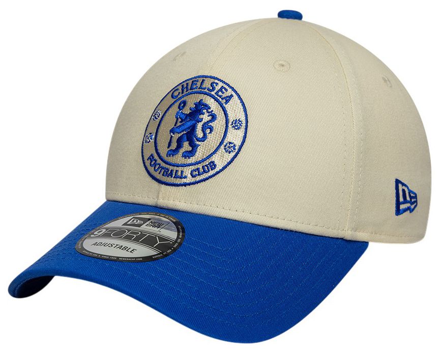 New Era Men's Chelsea FC Off White 9Forty Adjustable Hat