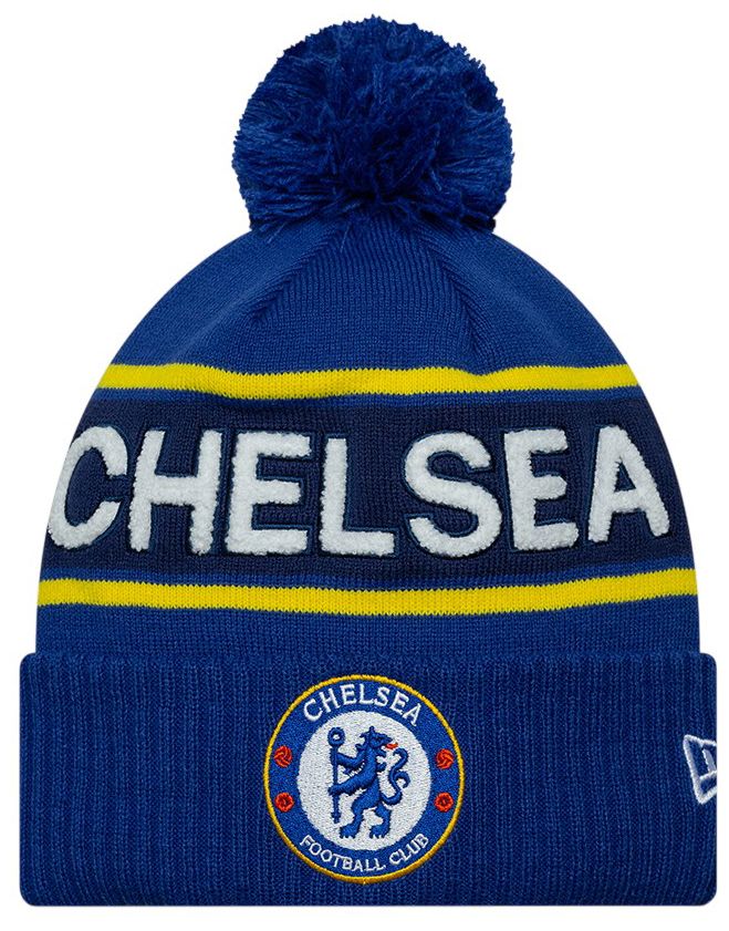 New Era Men's Chelsea FC Blue Pom Beanie