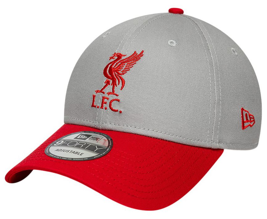 New Era Men's Liverpool Gray 2026 Contrast 9Forty Adjustable Hat