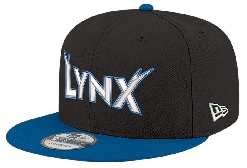 New Era Men's Minnesota Lynx Black Wordmark Rebel 9Fifty Adjustable Hat