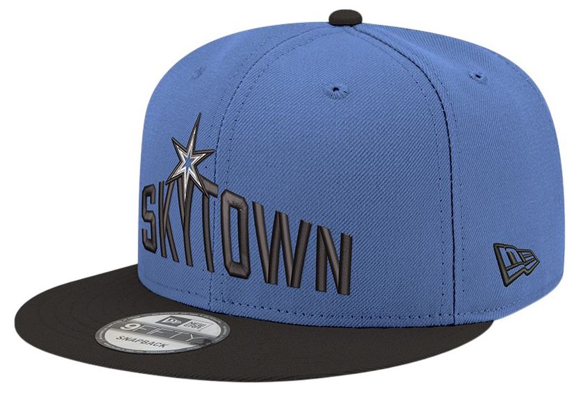 New Era Men's Chicago Sky Light Blue Wordmark Rebel 9Fifty Adjustable Hat