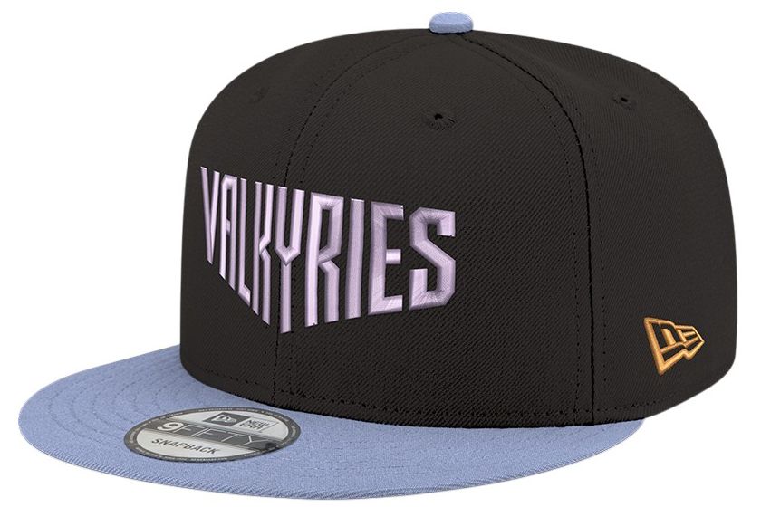 New Era Men's Golden State Valkyries Black Wordmark Rebel 9Fifty Adjustable Hat