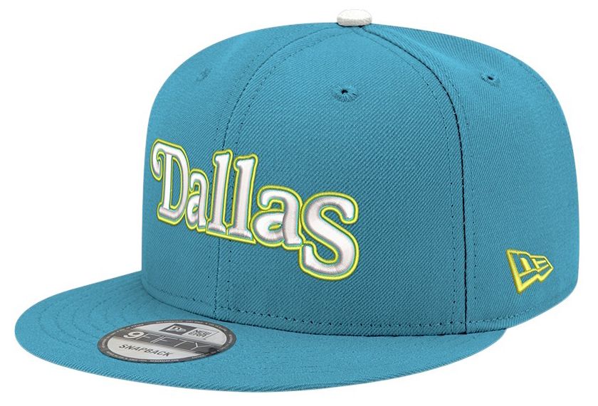 New Era Men's Dallas Wings Blue Wordmark Rebel 9Fifty Adjustable Hat