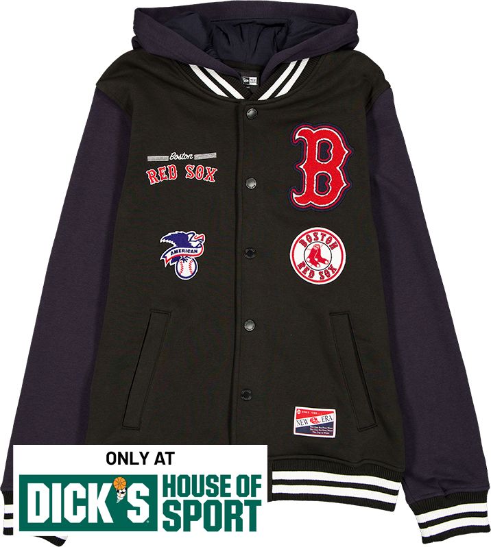 New Era Men's Boston Red Sox Navy Throwback Hoodie