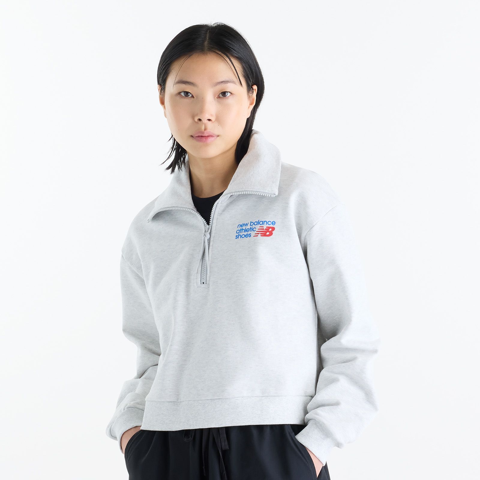 New Balance Women's Athletics Premium Logo Half Zip