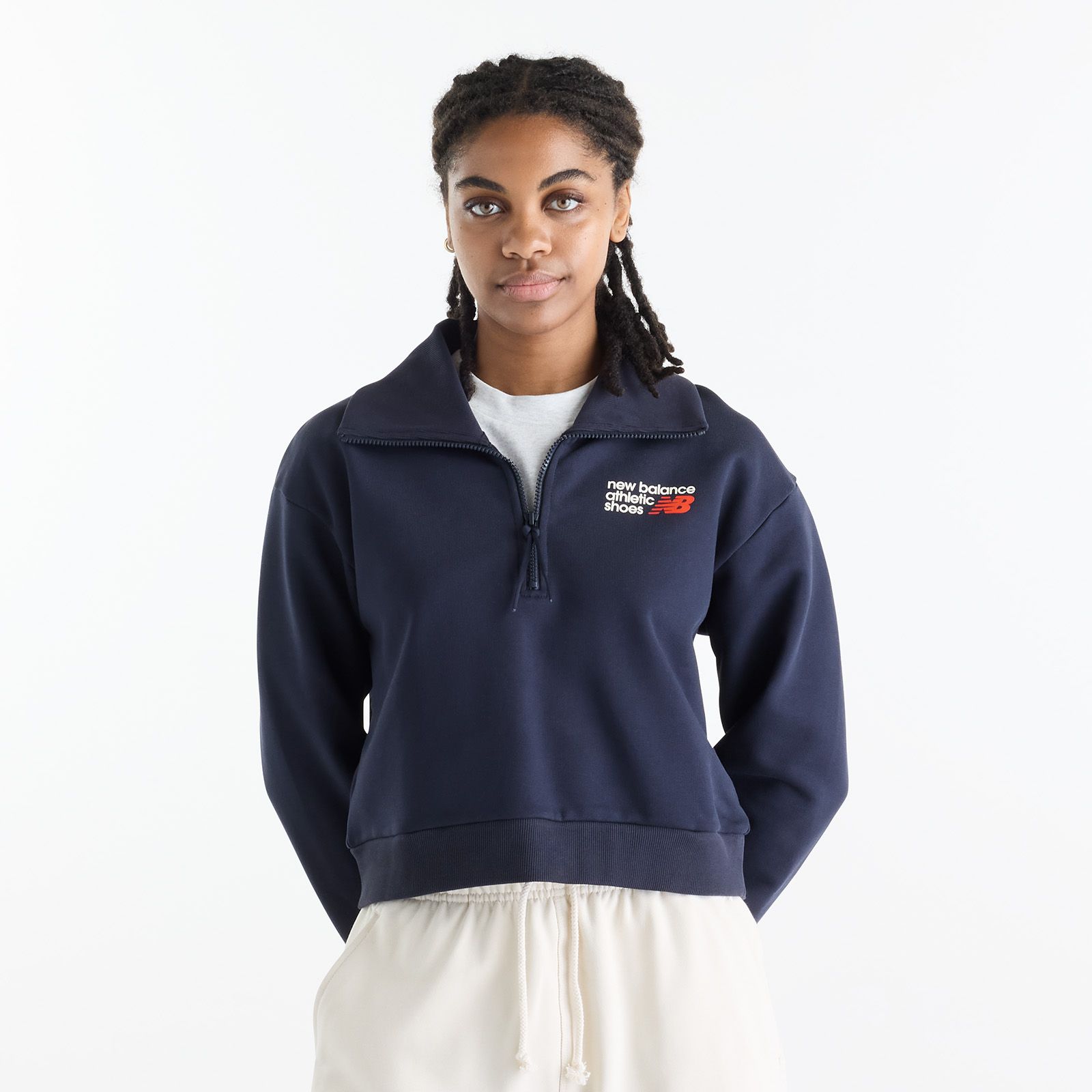 New Balance Women's Athletics Premium Logo Half Zip