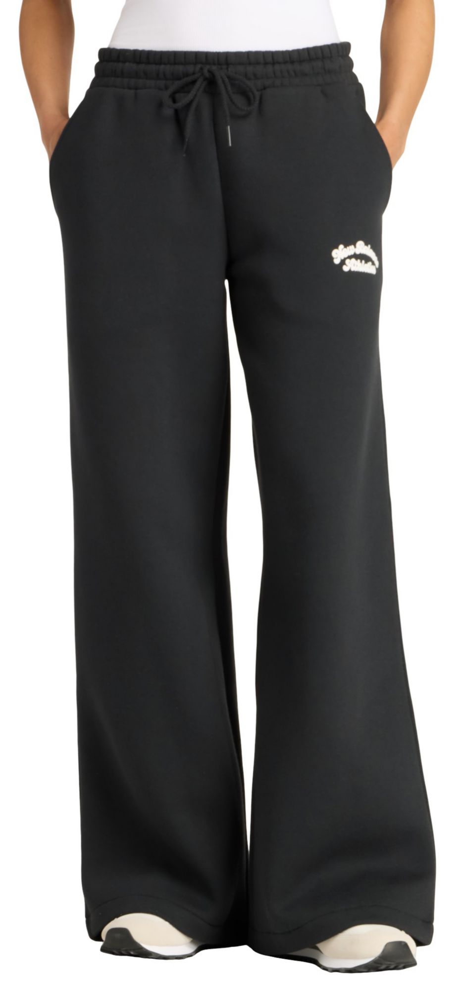 New Balance Women's Linear Heritage Fleece Wide Leg Pants