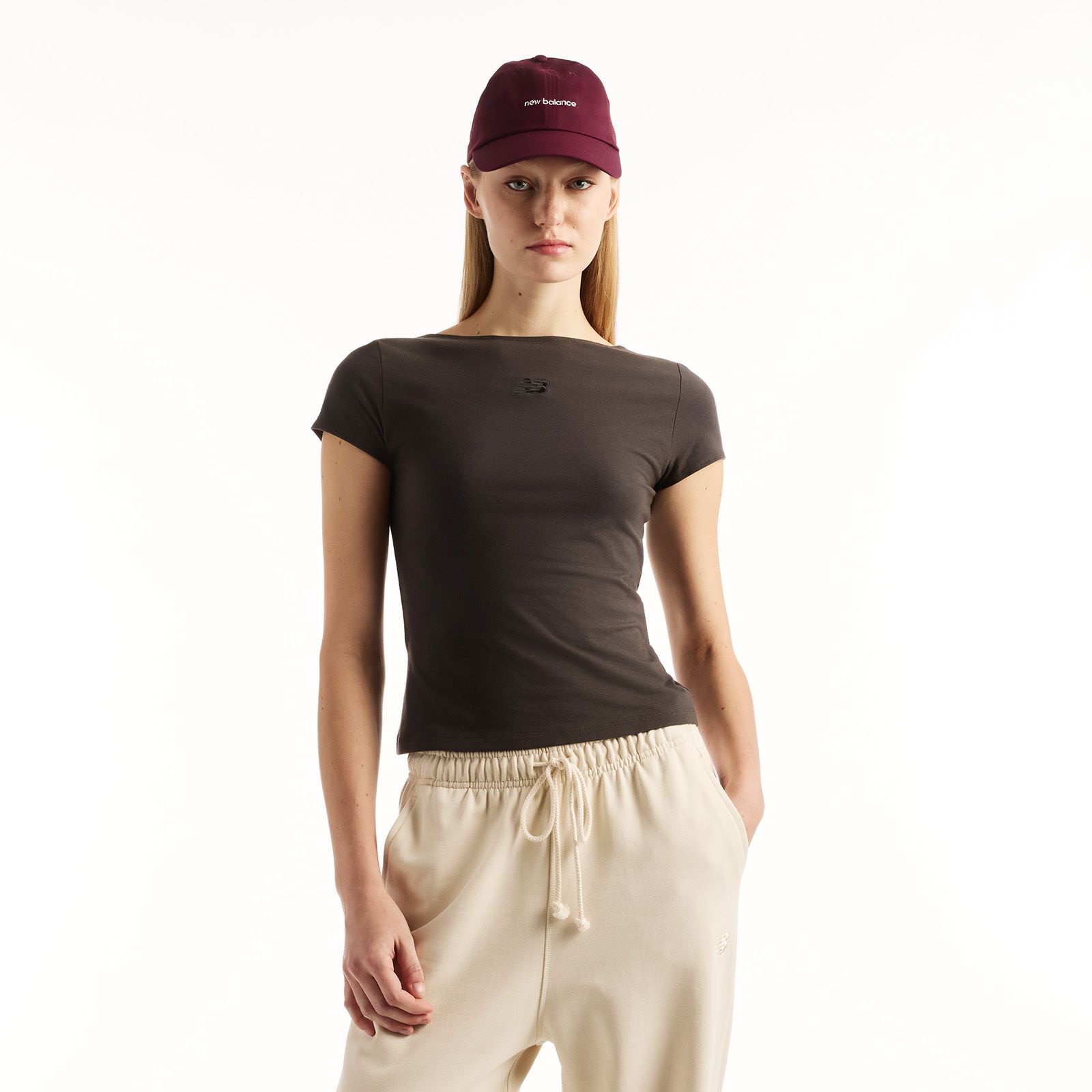 New Balance Women's Open-Back Fitted T-Shirt
